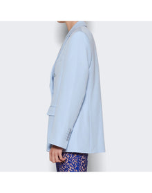 WARDROBE.NYC | Women | Double Breasted Blazer | Light Blue