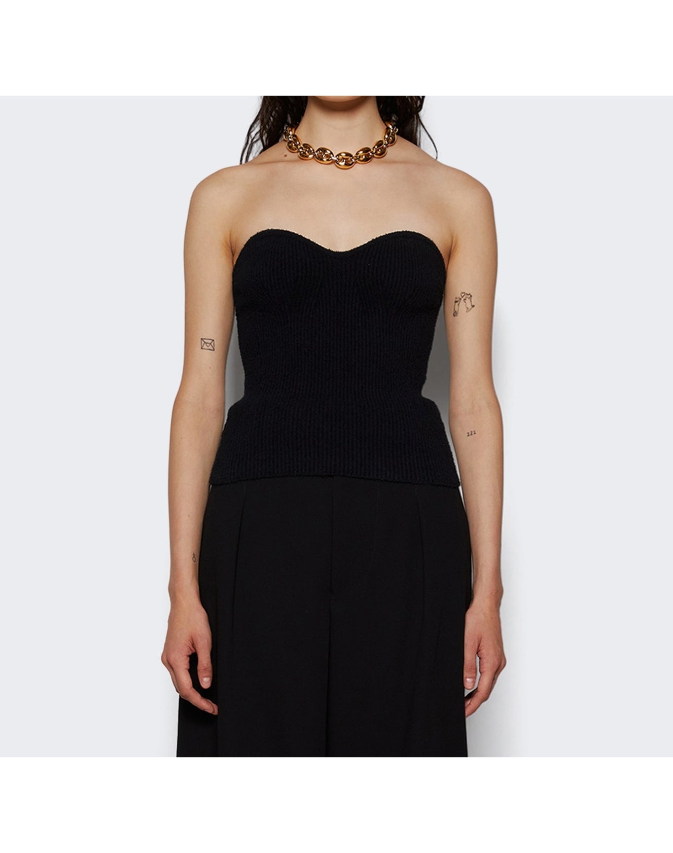 WARDROBE.NYC | Women | Knit Bandeau | Black