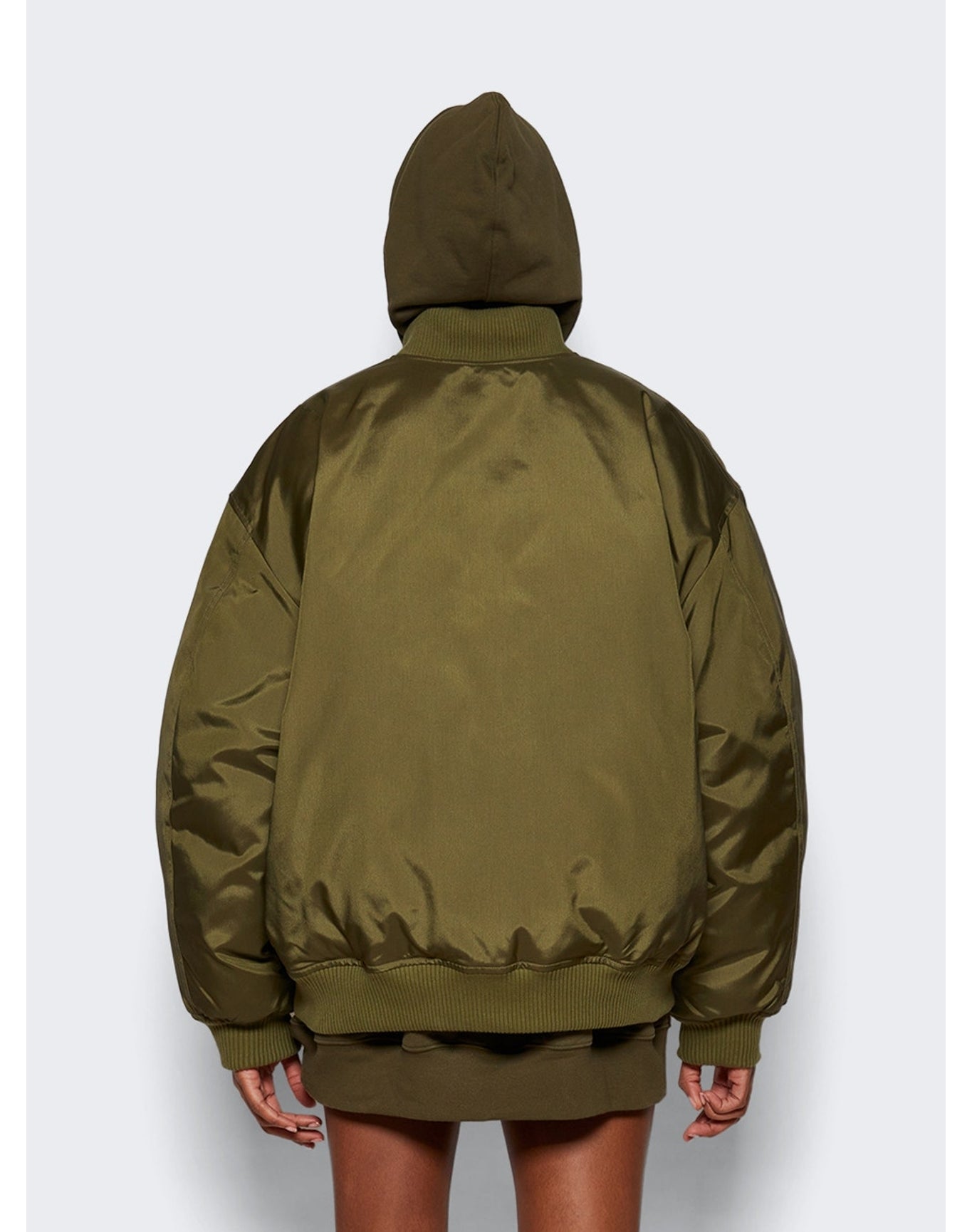 WARDROBE.NYC | Women | Reversible Bomber | Dark Military