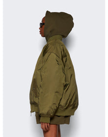 WARDROBE.NYC | Women | Reversible Bomber | Dark Military
