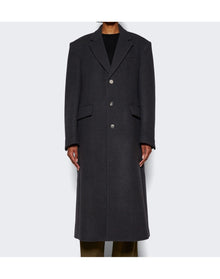 WARDROBE.NYC | Women | Single Breasted Coat | Charcoal