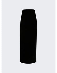 WARDROBE.NYC | Women | Velvet Column Skirt | Black