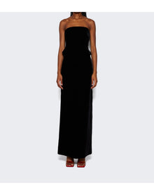 WARDROBE.NYC | Women | Velvet Column Skirt | Black