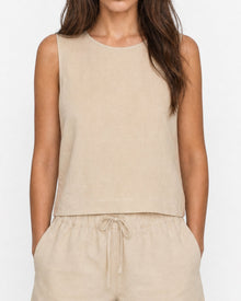 Womens | Linen Shell Top | Flax