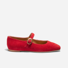 Womens | Lola Mary Jane | Red Suede