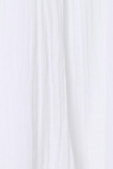 Sirena Sarong | White Crinkle Linen