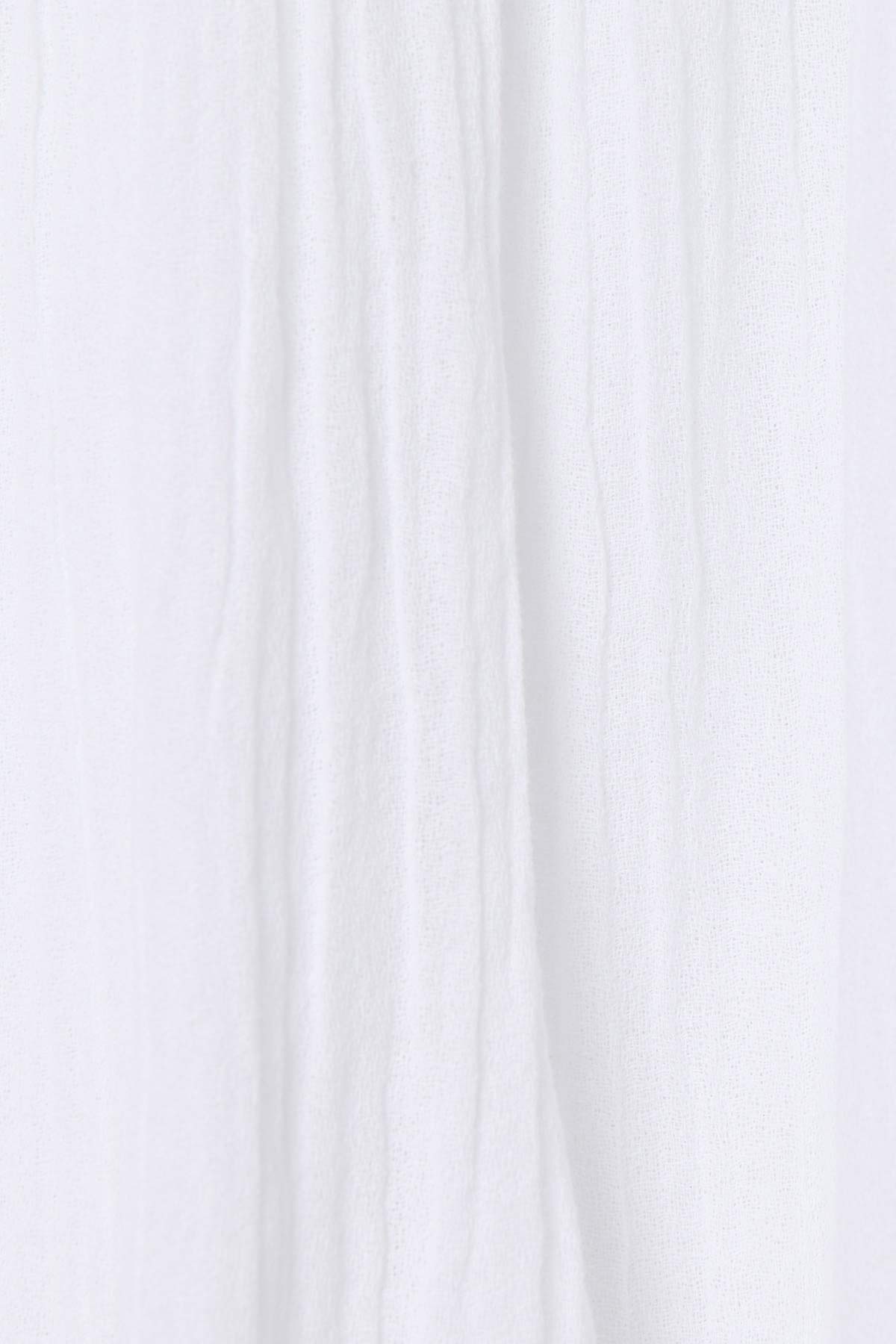 Sirena Sarong | White Crinkle Linen
