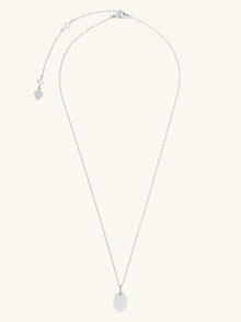 Engravable Oval Necklace | Stainless Steel