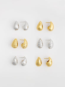 Teardrop Constellation 20mm Stud Earrings | 5A Grade Cubic Zirconia | 14K Gold Plated Brass