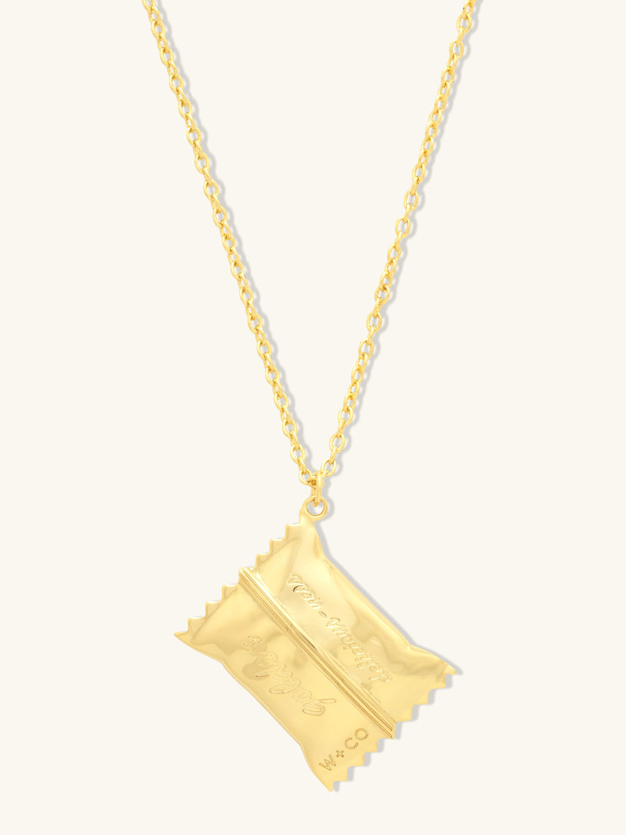 Bag of Chips Necklace | 14K Gold Plated Brass