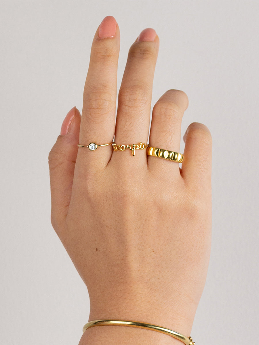 Scorpio Ring | 14K Gold Plated Brass