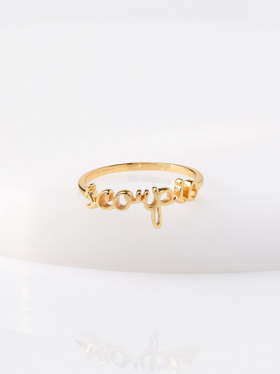 Scorpio Ring | 14K Gold Plated Brass