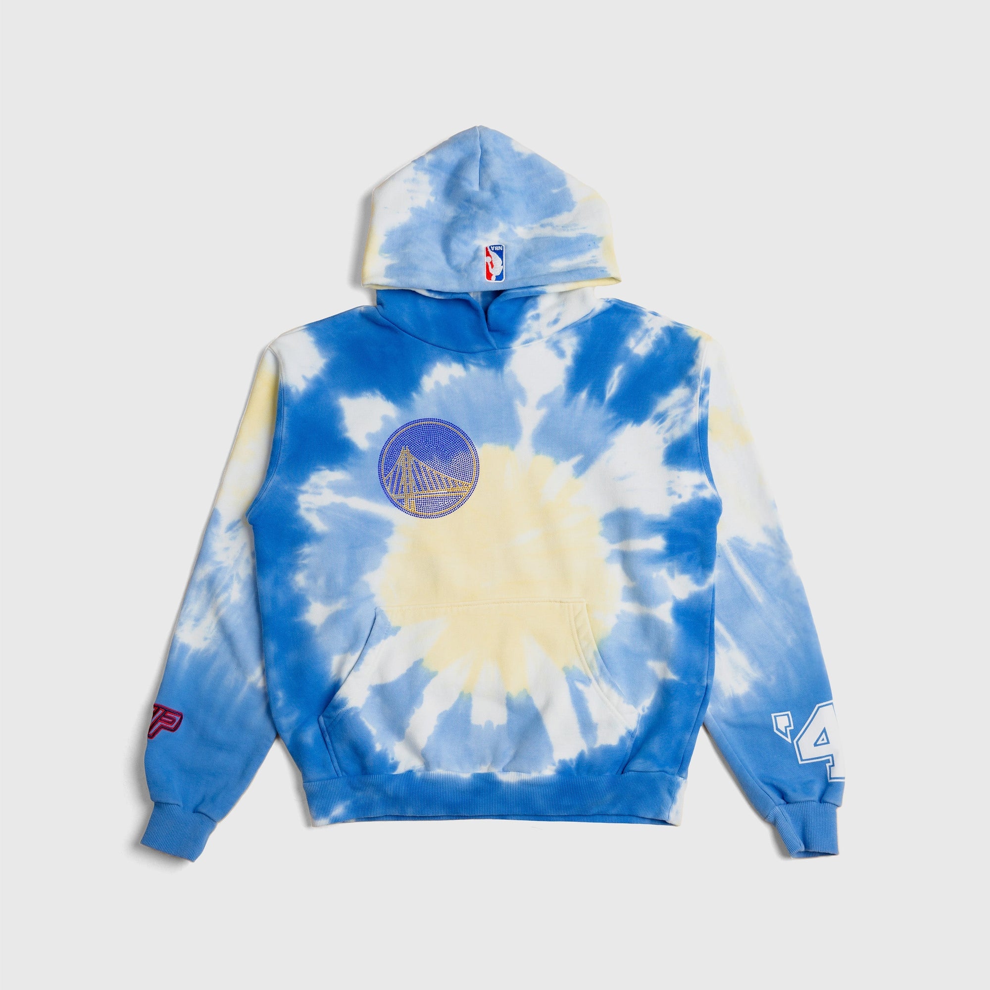 NBA Golden State Warriors Tie Dye Hoodie | Blue