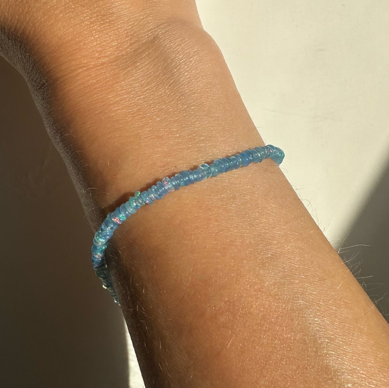 Washed Denim Opal Bracelet