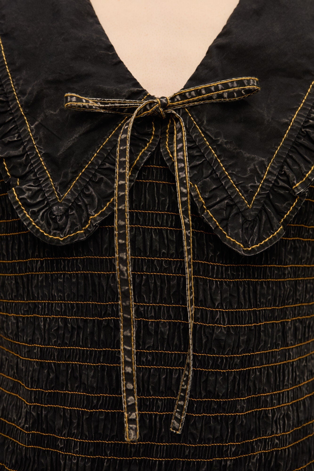 Washed Smock Dress | Black (V2)