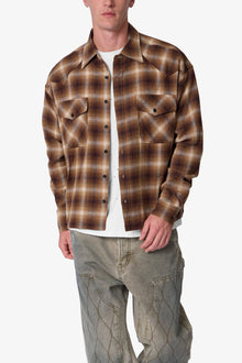 Western Flannel Shirt | Brown