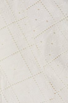 White Broderie Anglaise Layer Dress | Egret