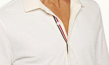 Whiteside Organic Cotton Long-Sleeve Polo Shirt | White Sand