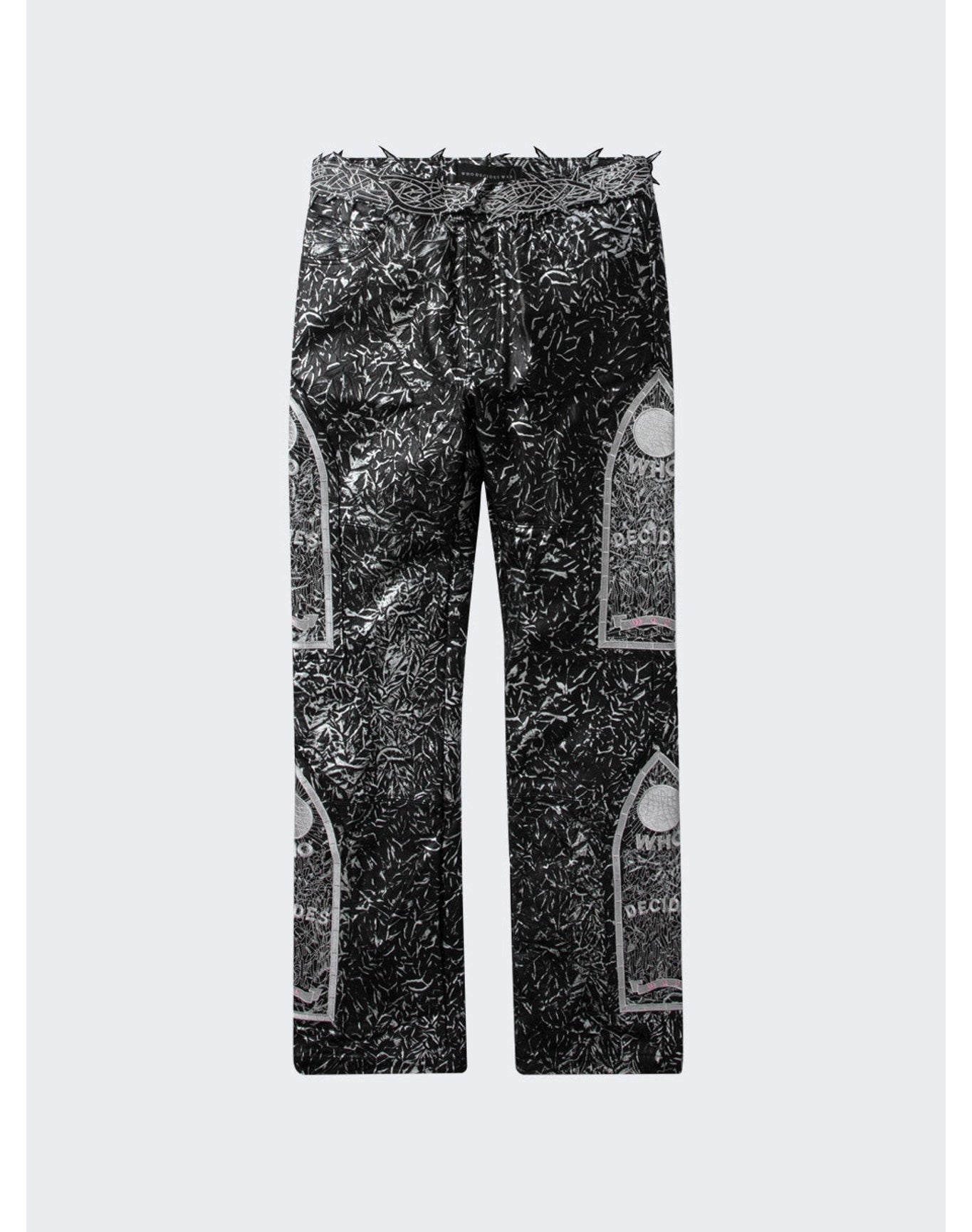 Who Decides War | Men | Foil Leather Pant | Coal