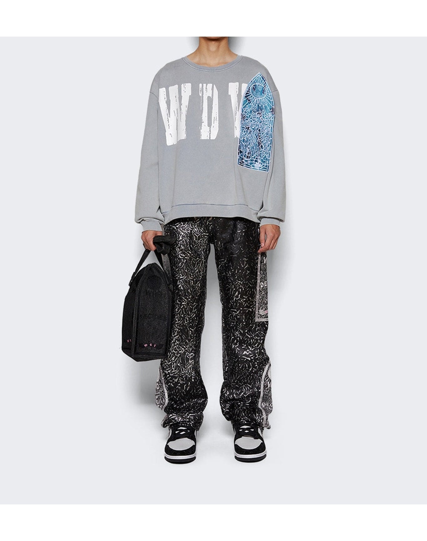 Who Decides War | Men | Foil Leather Pant | Coal