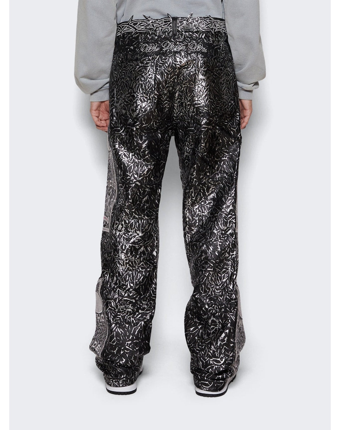 Who Decides War | Men | Foil Leather Pant | Coal