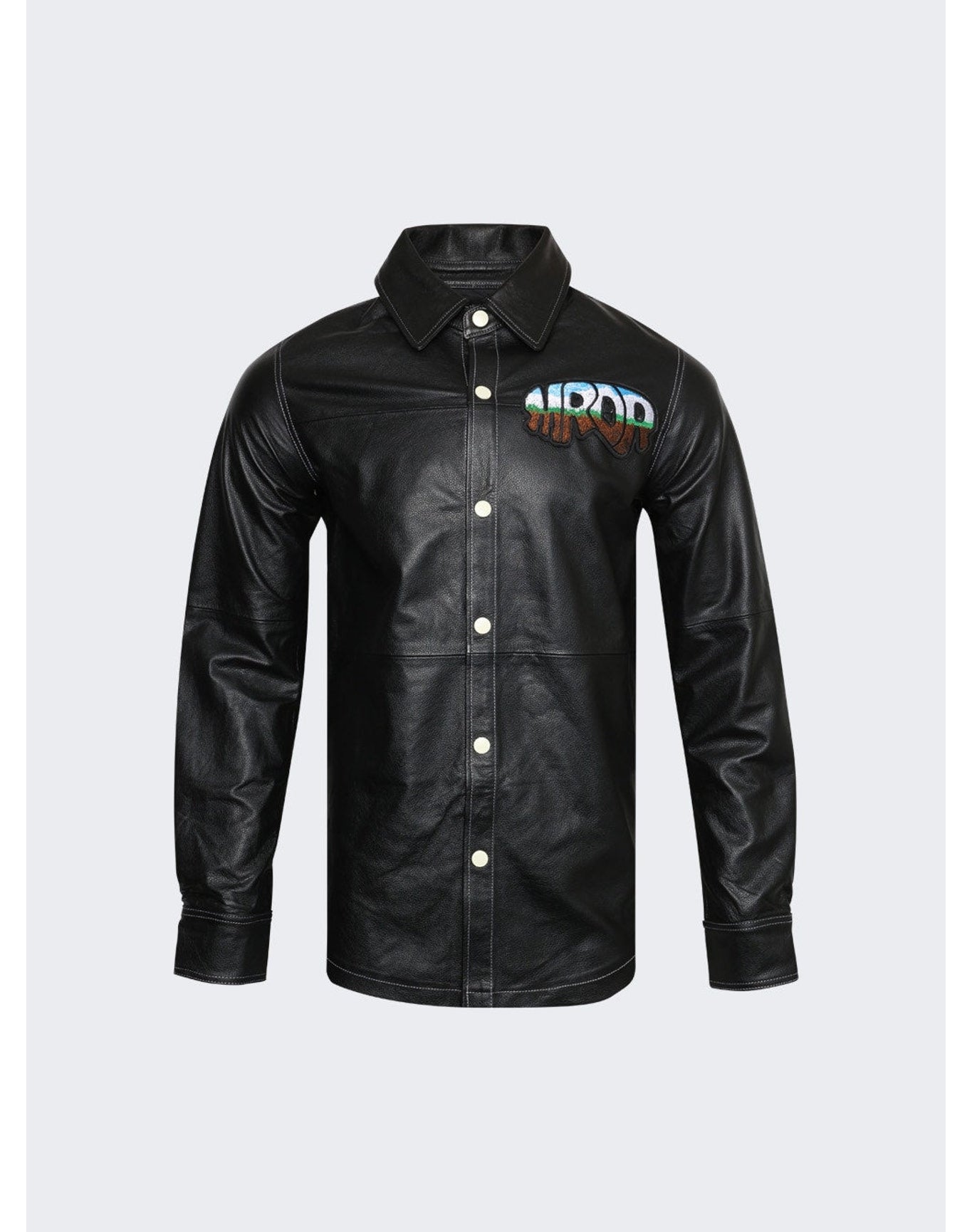 Who Decides War | Men | Mrdr Leather Work Shirt | Coal