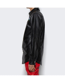 Who Decides War | Men | Mrdr Leather Work Shirt | Coal