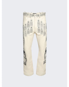 Who Decides War | Men | Patched Arch Embroidered Pants | Cream
