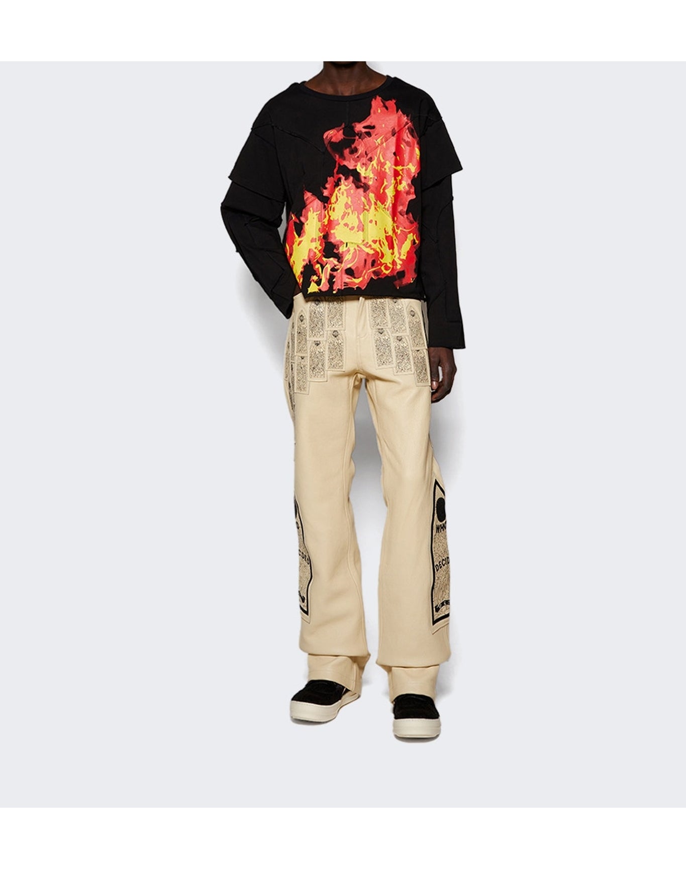 Who Decides War | Men | Patched Arch Embroidered Pants | Cream