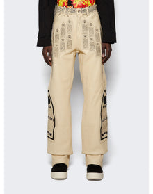 Who Decides War | Men | Patched Arch Embroidered Pants | Cream
