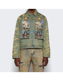 Who Decides War | Men | Unfurled Cropped Jacket | Denim