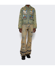 Who Decides War | Men | Unfurled Cropped Jacket | Denim
