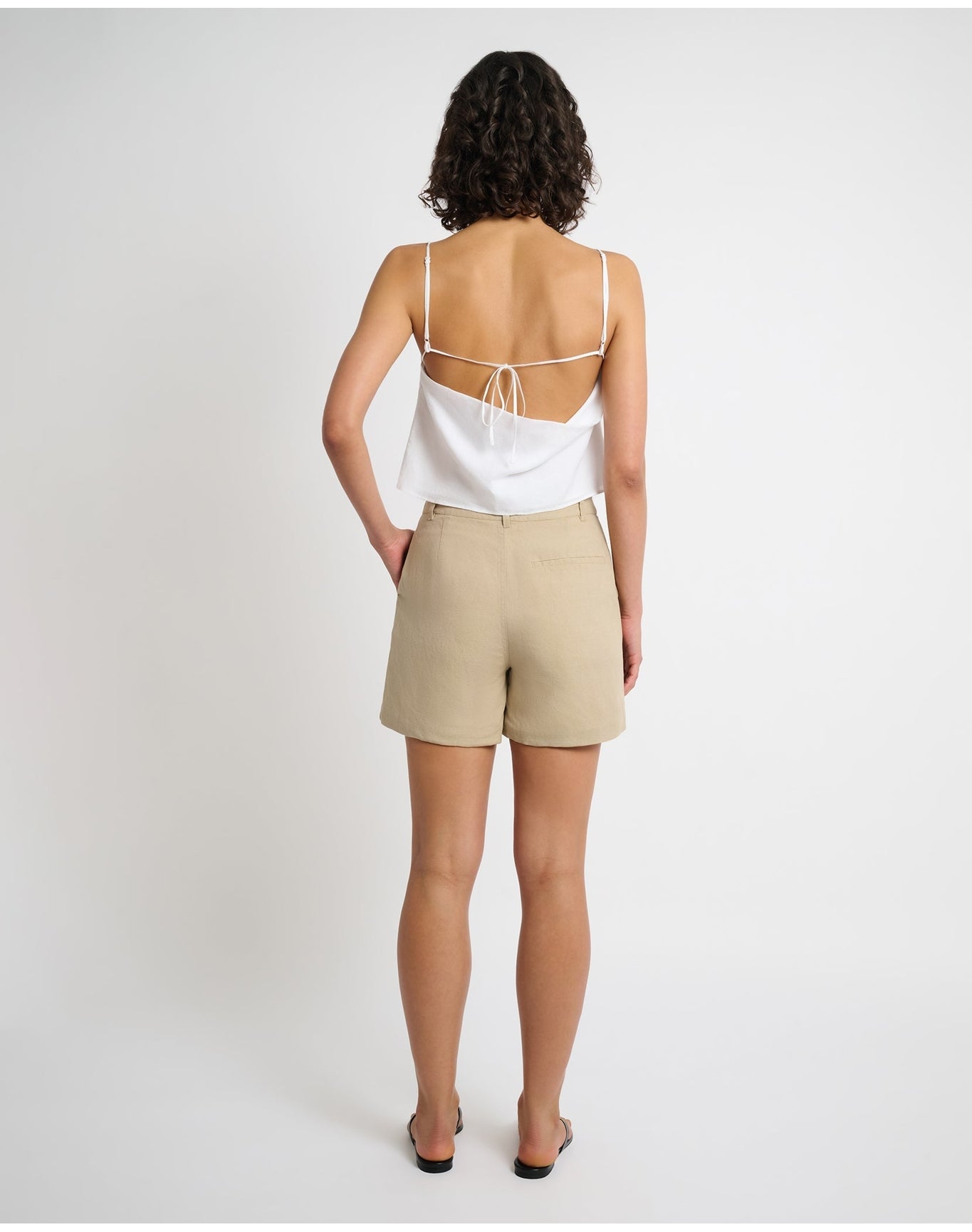 Women | Air Linen Boyfriend Short | Jute