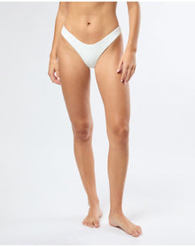 Women | Chiara Bikini Bottom | Ribbed White