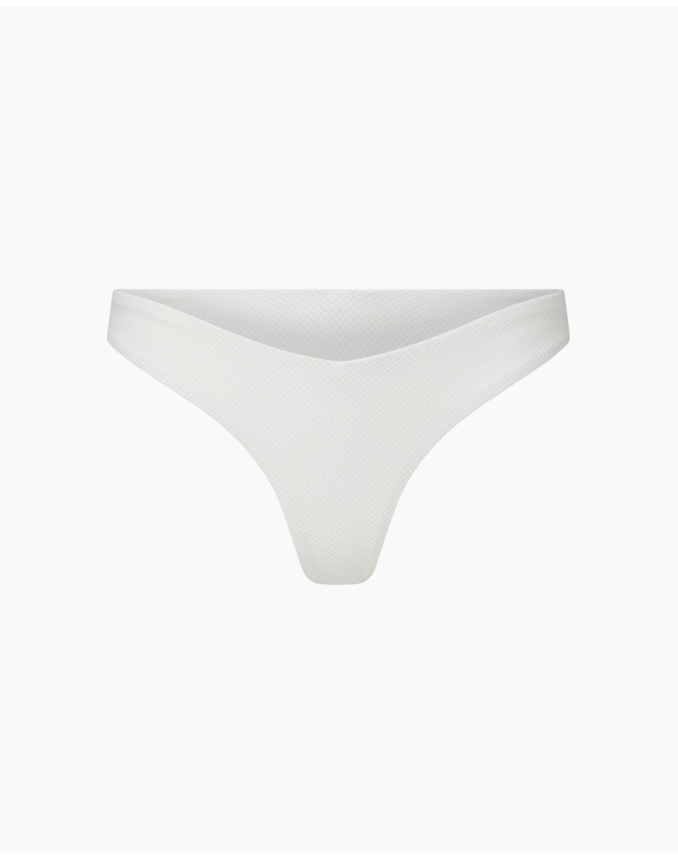 Women | Chiara Bikini Bottom | Ribbed White