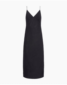 Women | Crinkle Slip Dress | Black