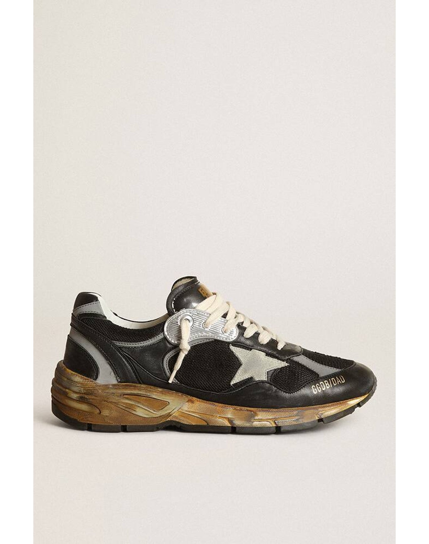 Women | Dad Star Mesh & Nappa with Colored Star | Black x Silver x Ice (V2)
