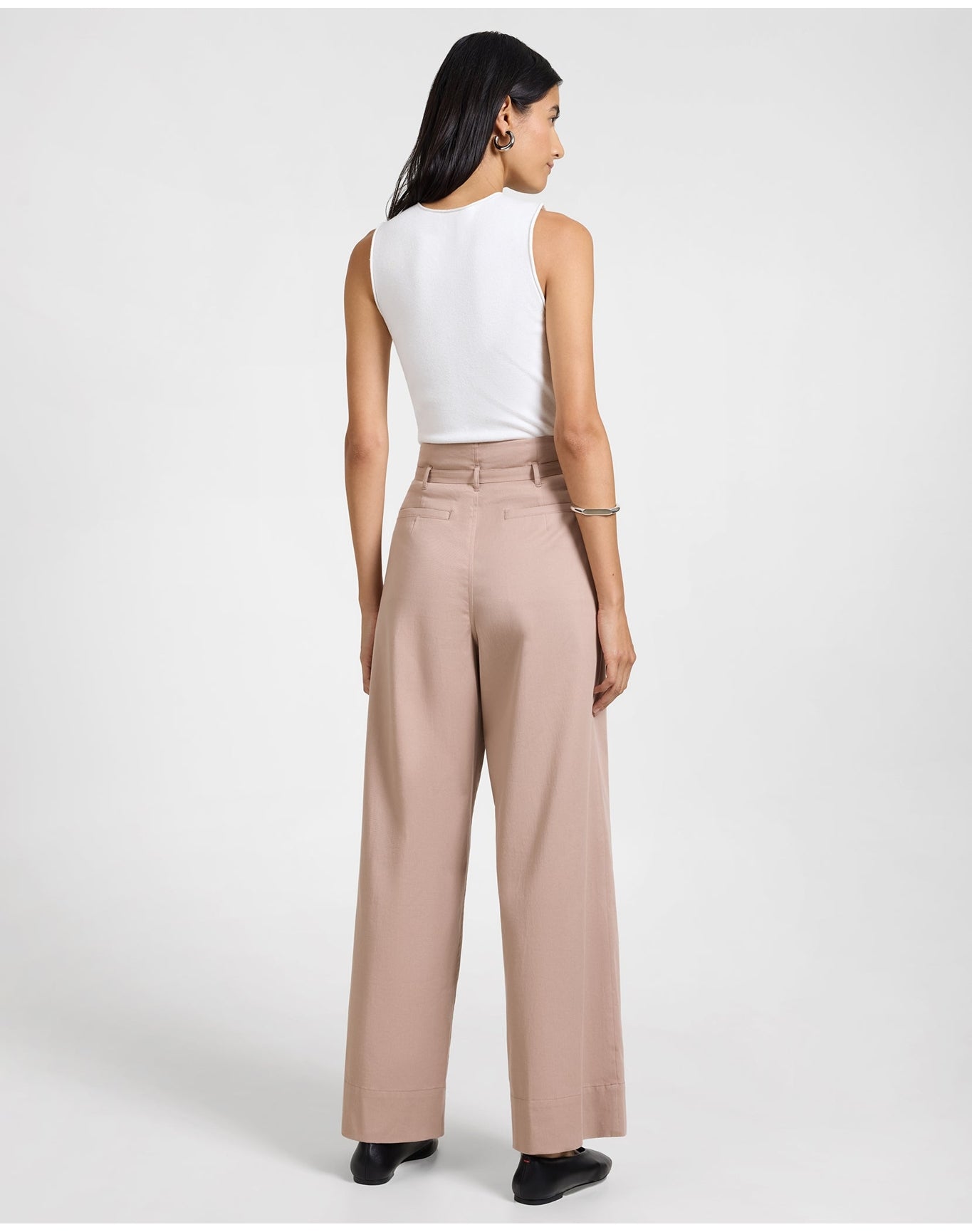 Women | Fitted Micro Rib Tank | White