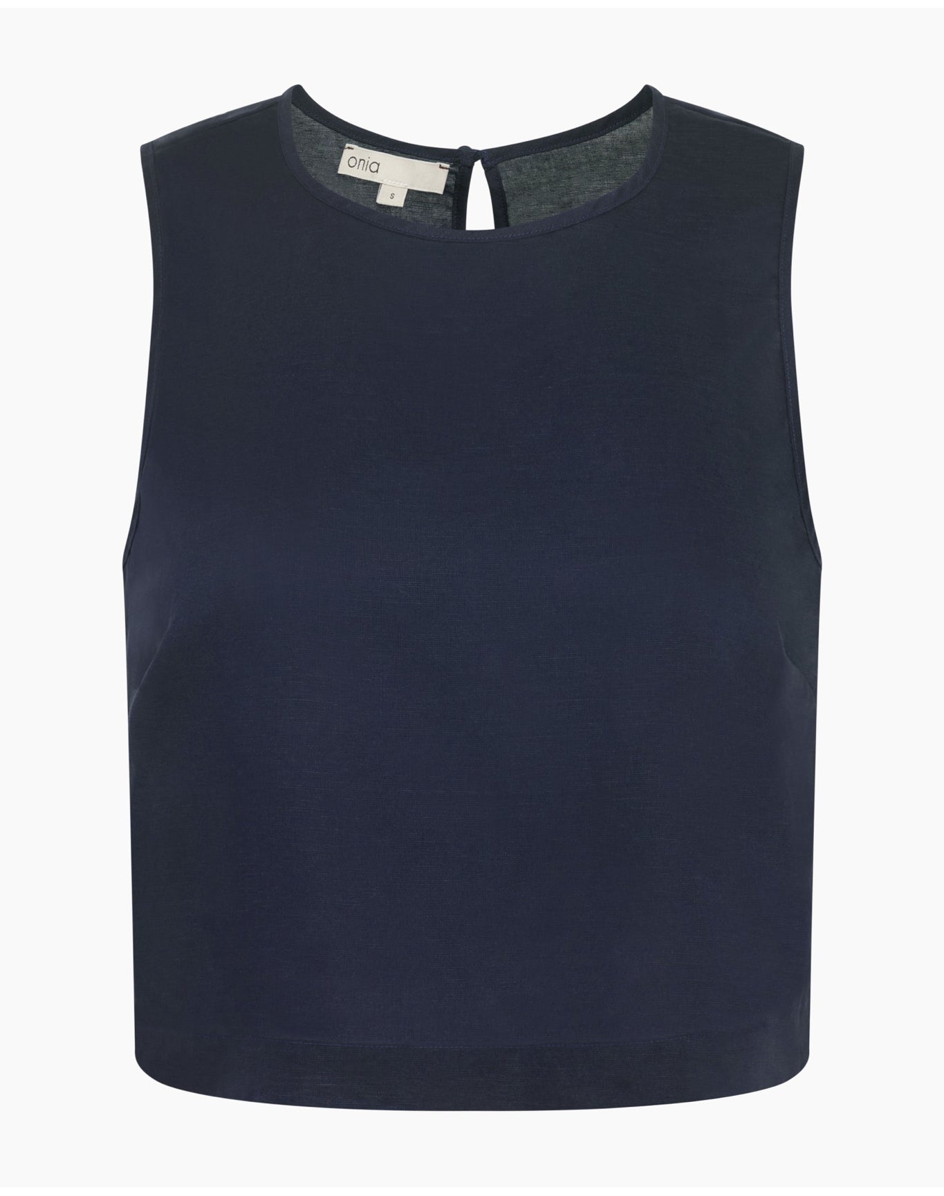 Women | Linen Shell Top | Deep Navy