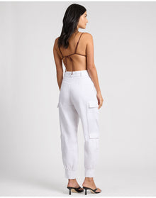 Women | Linen Utility Pant | White