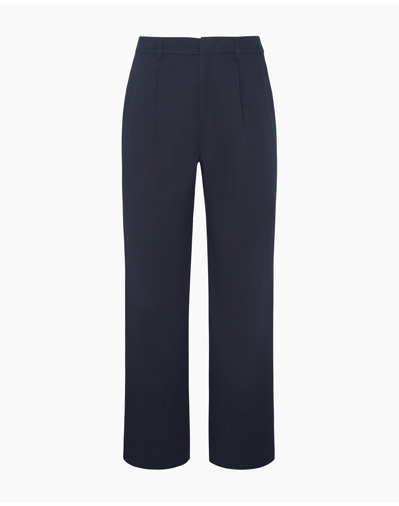 Women | Lyocell Pleated Trouser | Noir Navy