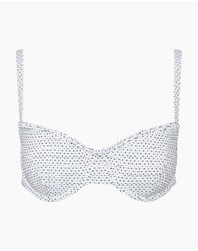 Women | Marilyn Bikini Top | White Black