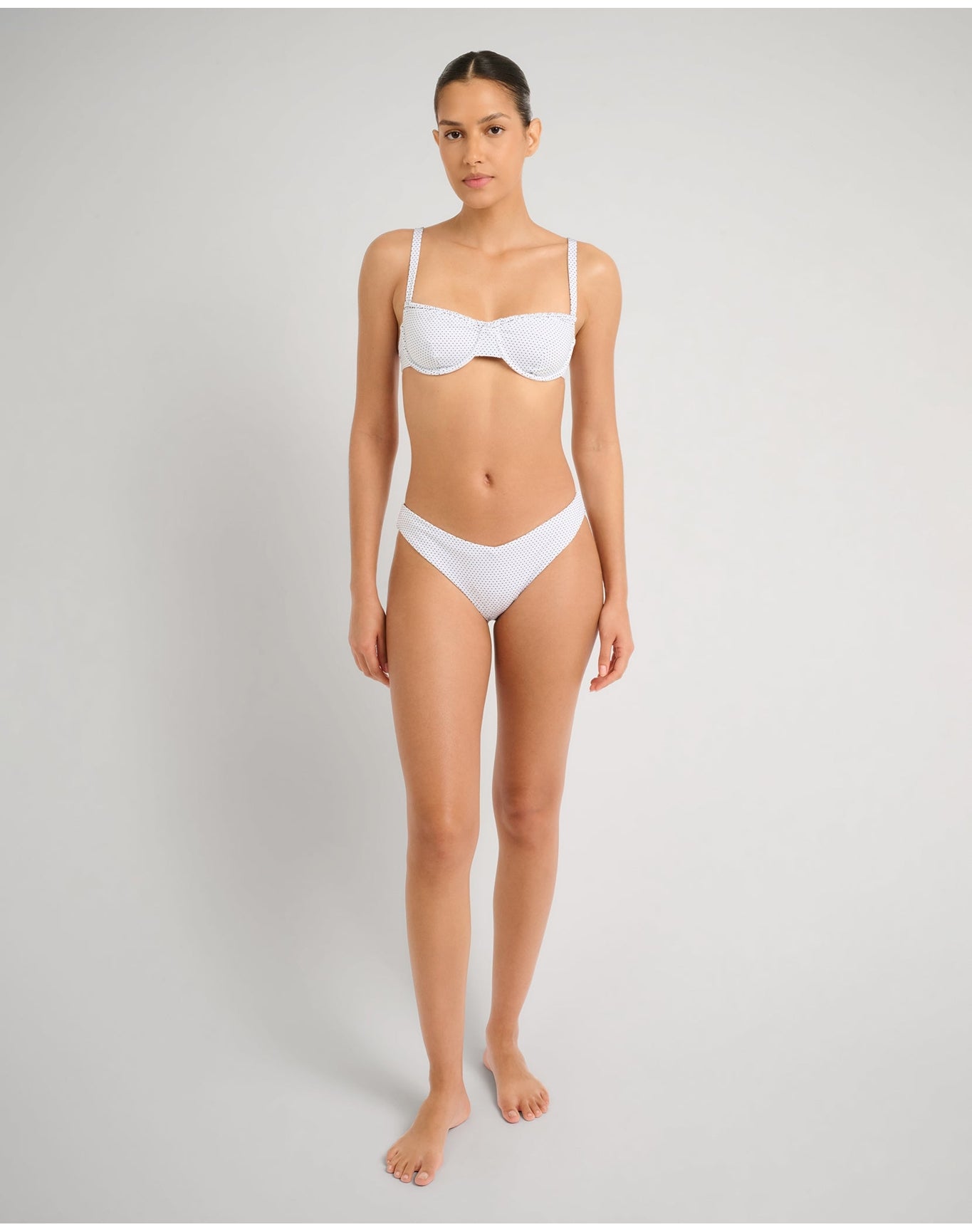 Women | Marilyn Bikini Top | White Black