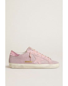 Women | Super Star Ltd Glitter with Suede Star & Leather Heel Tab | Antique Pink (V2)