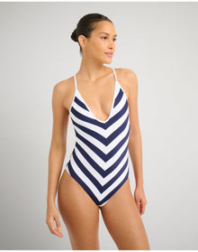 Women | Tropez One Piece | Deep Navy x White