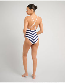 Women | Tropez One Piece | Deep Navy x White