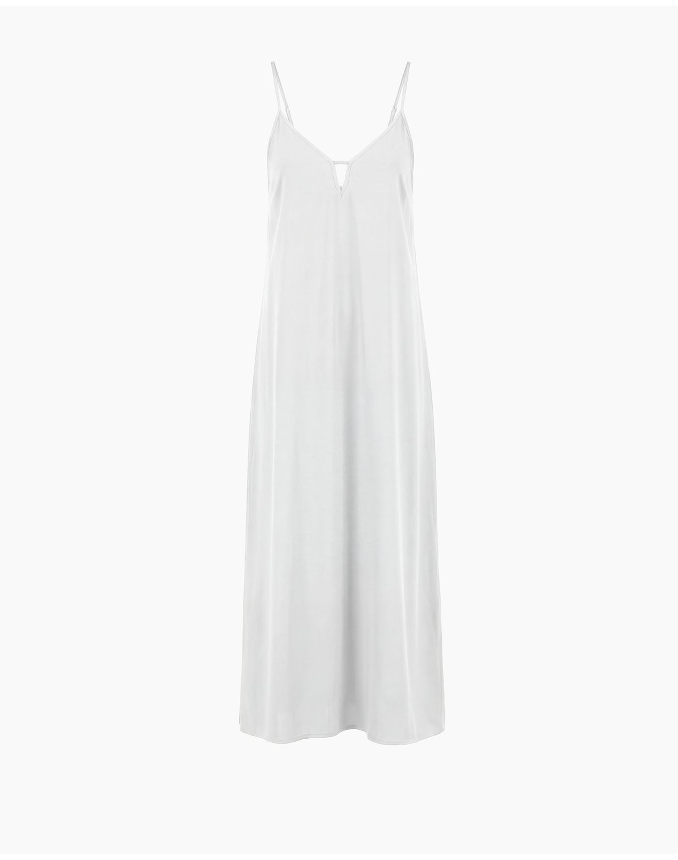 Women | V Neck Maxi Dress | White