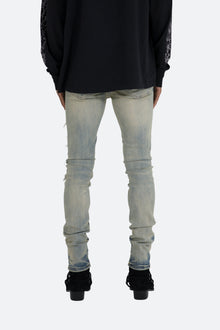 X165 Paisley Skinny Denim | Blue/Black