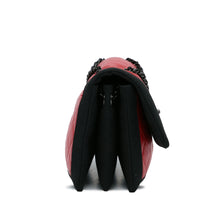 Chanel | Pre-Owned CC Grossgrain trim Lambskin Flap Shoulder Bag | Red