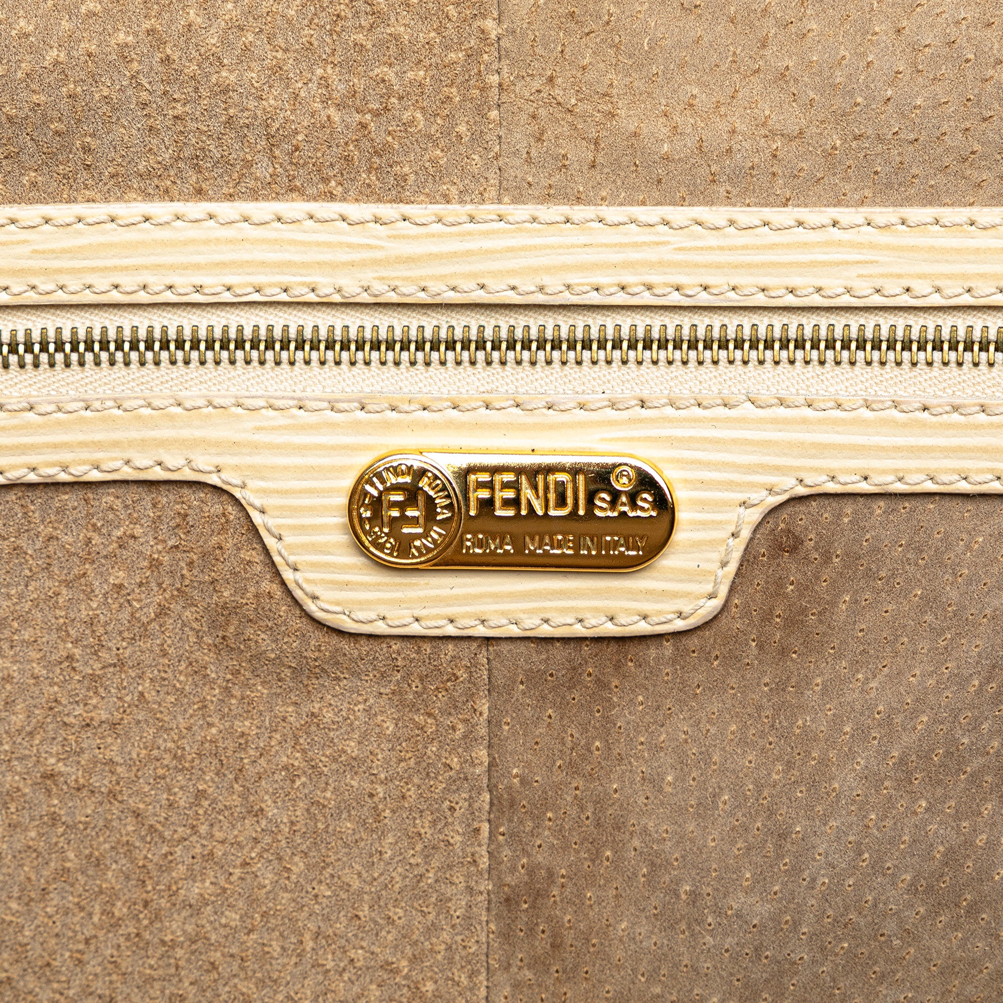 Fendi | Pre-Owned Zucca Nylon Travel Bag | Brown